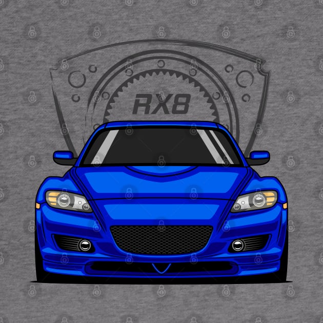 Blue RX8 JDM by GoldenTuners